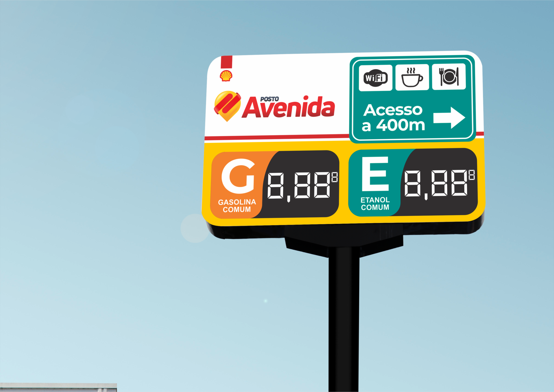 Criação de Marca - Posto Avenida